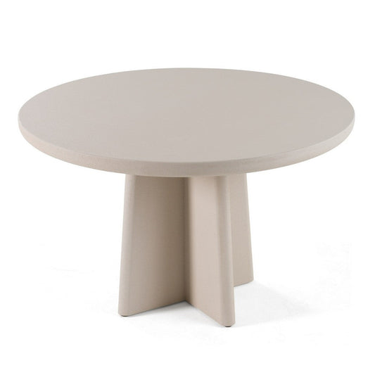 Cid Evie Dining Table | Gray Faux Concrete | Round 47" Top