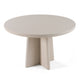 Cid Evie Dining Table | Gray Faux Concrete | Round 47" Top