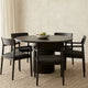 Cid Kimi Extendable Dining Table | Brown Veneer | Round 51-71" Top