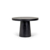 Cid Deso Dining Table | Black Concrete & Tapered Base | Round 43" Top