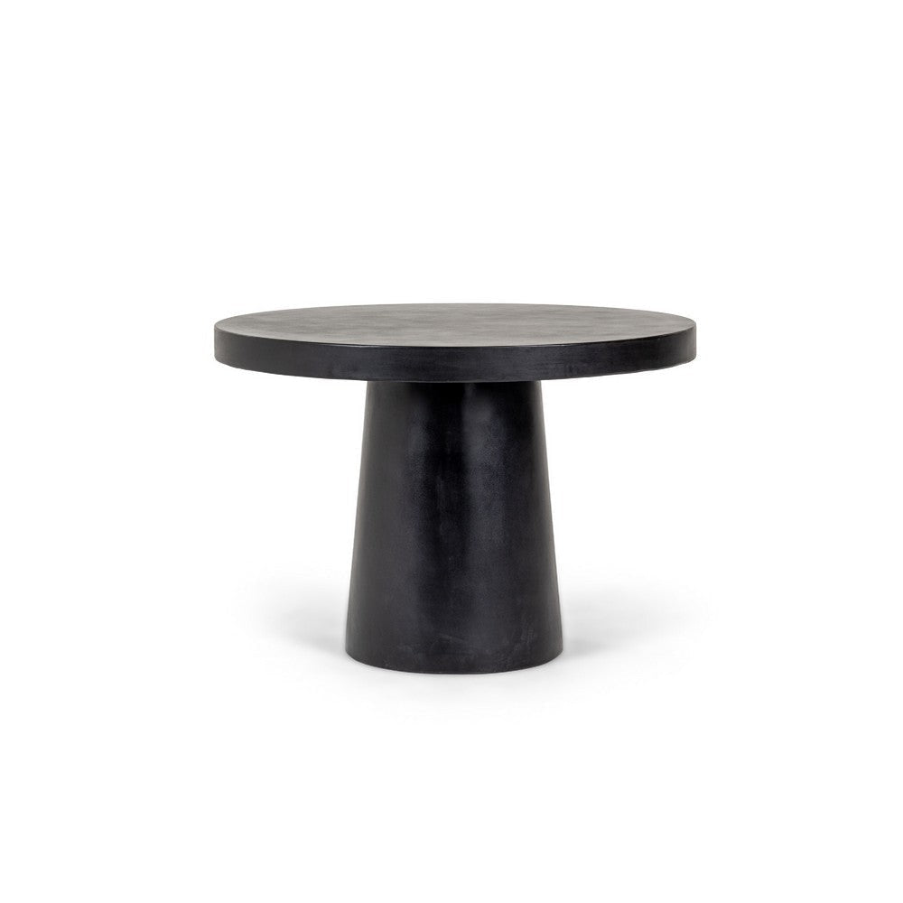 Cid Deso Dining Table | Black Concrete & Tapered Base | Round 43’’ Top BM338545