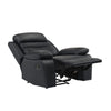 Hanna Manual Reclining Chair | Black Top Grain Leather BM338546