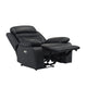Hanna Power Reclining Chair | USB Port | Black Top Grain Leather BM338547