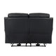 Hanna Power Double Reclining Loveseat | Black Leather | USB | 64’’ BM338549