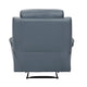 Hanna Manual Reclining Chair | Blue Top Grain Leather Cushions BM338552