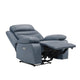 Hanna Power Reclining Chair | Blue Top Grain Leather Cushions | USB