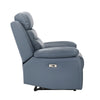 Hanna Power Reclining Chair | Blue Top Grain Leather Cushions | USB