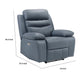 Hanna Power Reclining Chair | Blue Top Grain Leather Cushions | USB BM338553