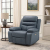 Hanna Power Reclining Chair | Blue Top Grain Leather Cushions | USB
