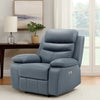 Hanna Power Reclining Chair | Blue Top Grain Leather Cushions | USB