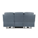 Hanna Power Double Reclining Sofa | Blue Grain Leather | USB | 87’’ BM338557