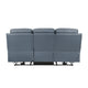 Hanna Power Double Reclining Sofa | Blue Grain Leather | USB | 87’’ BM338557