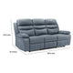 Hanna Power Double Reclining Sofa | Blue Grain Leather | USB | 87’’ BM338557