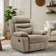 Hanna Manual Reclining Chair | Latte Brown Top Grain Leather Cushions BM338558