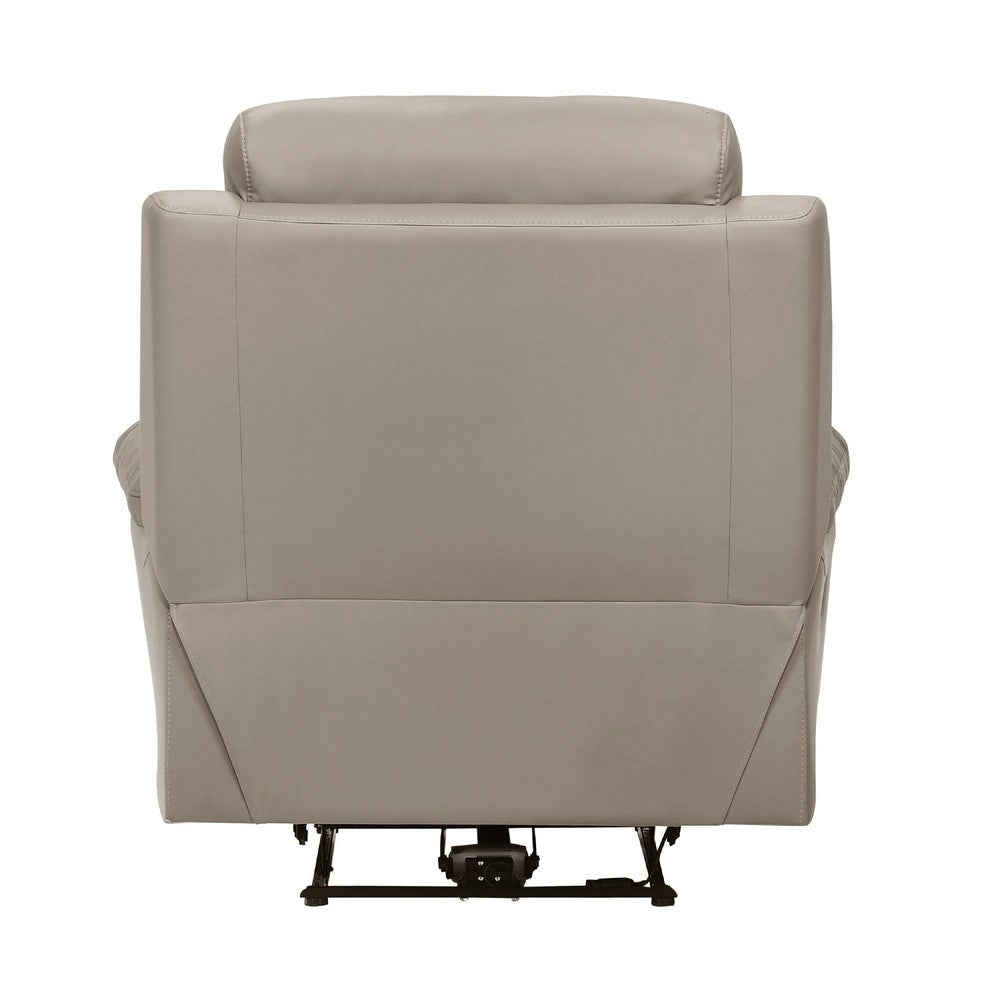 Hanna Power Reclining Chair | Latte Brown Top Grain Leather | USB BM338559