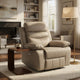 Hanna Power Reclining Chair | Latte Brown Top Grain Leather | USB