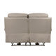 Hanna Power Dual Recliner Loveseat | Latte Brown Leather | USB | 64’’ BM338561