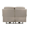 Hanna Power Dual Recliner Loveseat | Latte Brown Leather | USB | 64’’ BM338561