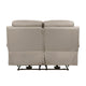 Hanna Power Dual Recliner Loveseat | Latte Brown Leather | USB | 64’’ BM338561