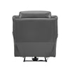 Conia Power Reclining Chair | Dark Gray Top Grain Leather | USB Port