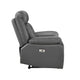 Conia Power Reclining Chair | Dark Gray Top Grain Leather | USB Port