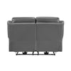 Conia Power Double Recliner Loveseat | Dark Gray Leather | USB | 63’’ BM338567