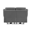 Conia Power Double Recliner Loveseat | Dark Gray Leather | USB | 63’’ BM338567