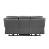 Conia Power Double Recliner Sofa | Dark Gray Leather | USB | 87’’ BM338569