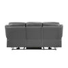 Conia Power Double Recliner Sofa | Dark Gray Leather | USB | 87’’ BM338569
