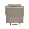 Conia Manual Reclining Chair | Latte Beige Top Grain Leather Cushions BM338570