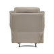 Conia Manual Reclining Chair | Latte Beige Top Grain Leather Cushions BM338570