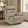 Conia Manual Reclining Chair | Latte Beige Top Grain Leather Cushions BM338570