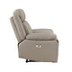 Conia Power Reclining Chair | Soft Latte Beige Leather | USB Charger BM338571