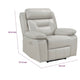 Conia Power Reclining Chair | Light Gray Silver Leather | USB Port BM338577