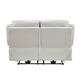 Conia Power Dual Recliner Loveseat | Light Silver Leather | USB | 63’’ BM338579
