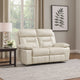 Conia Power Dual Recliner Loveseat | Light Silver Leather | USB | 63’’ BM338579