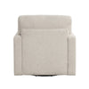 Ompa Swivel Armchair with Lumbar Pillow | Cream Beige Boucle BM338582