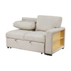 Ompa Modular Armless Sofa with Storage | Cream Beige Boucle | 52’’ BM338583