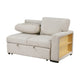 Ompa Modular Armless Sofa with Storage | Cream Beige Boucle | 52’’ BM338583