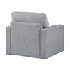 Ompa Swivel Armchair with Lumbar Pillow | Cloud Gray Boucle BM338584