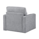Ompa Swivel Armchair with Lumbar Pillow | Cloud Gray Boucle BM338584
