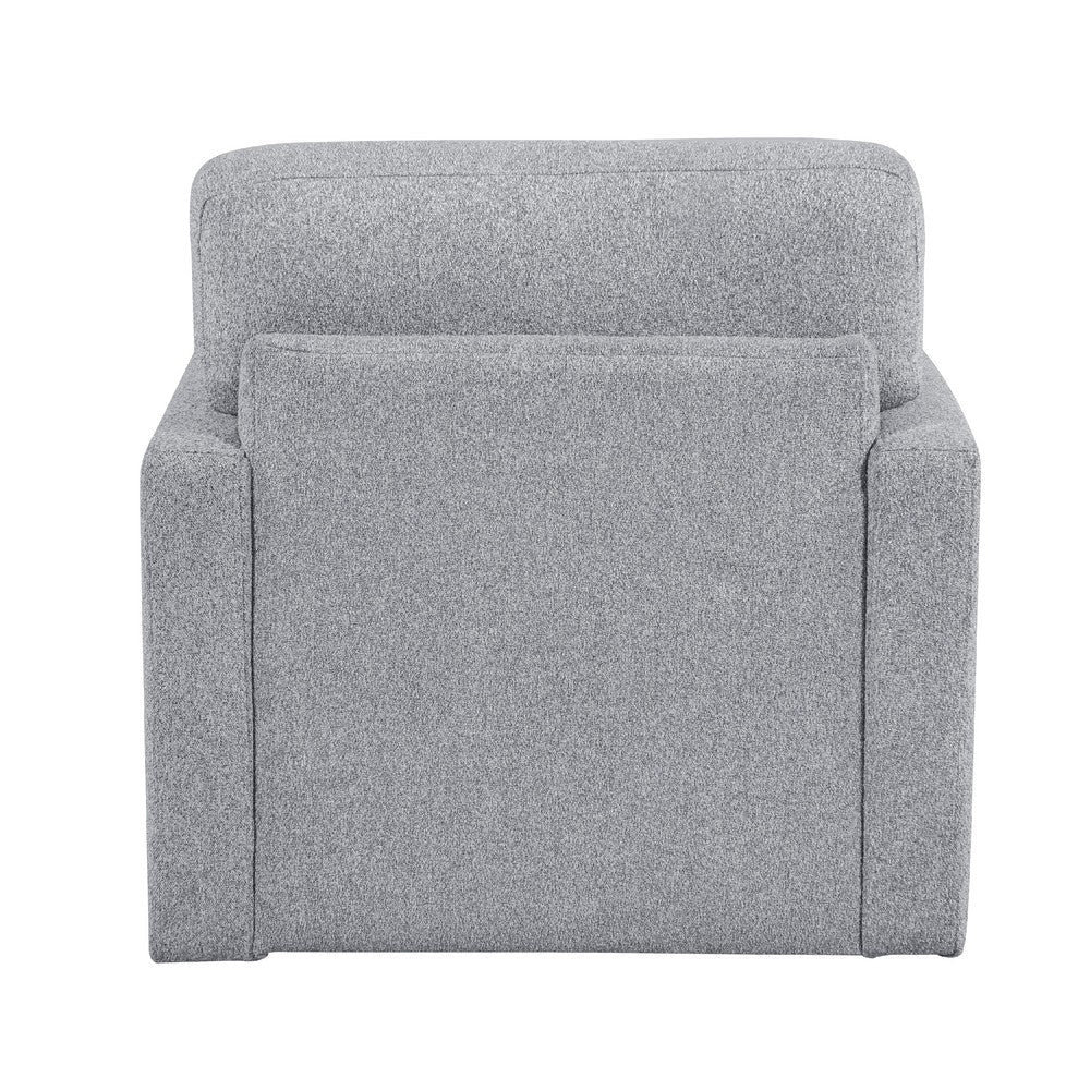 Ompa Swivel Armchair with Lumbar Pillow | Cloud Gray Boucle BM338584