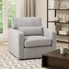 Ompa Swivel Armchair with Lumbar Pillow | Cloud Gray Boucle BM338584