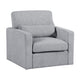 Ompa Swivel Armchair with Lumbar Pillow | Cloud Gray Boucle BM338584