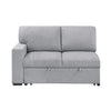 Ompa Modular Armless Sofa with Storage | Cloud Gray Boucle | 52’’ BM338585
