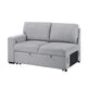 Ompa Modular Armless Sofa with Storage | Cloud Gray Boucle | 52’’ BM338585