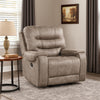 Erron Manual Reclining Chair | Gray Brown Microfiber | Foam Cushions BM338586
