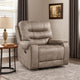 Erron Manual Reclining Chair | Gray Brown Microfiber | Foam Cushions BM338586