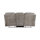 Erron Manual Double Recliner Sofa | Gray Brown Microfiber | 87’’ BM338588