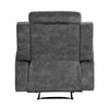 Tesy Manual Reclining Chair | Dark Gray Brown Microfiber Foam Cushions BM338589